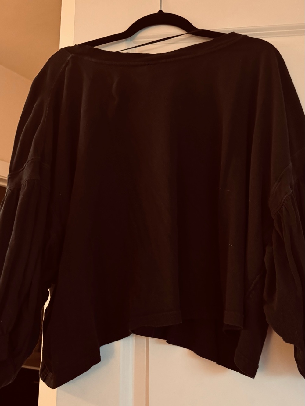 We The Free Black Crewneck Lightweight Sweater